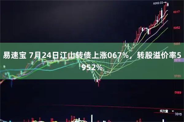 易速宝 7月24日江山转债上涨067%，转股溢价率5952%
